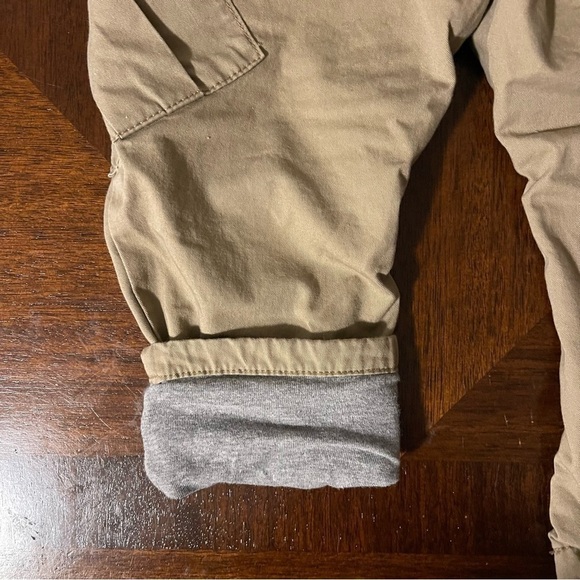Cat & Jack | soft lined khaki cargo style pants | 18 mo - Picture 4 of 5